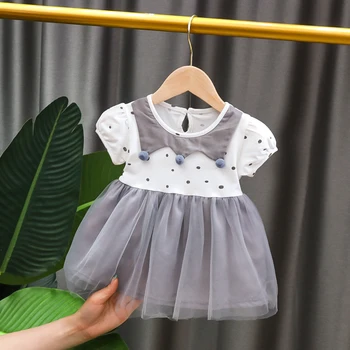 

summer new born baby clothing dress for infant baby girls cloth 1 year birthday princess party tutu dresses toddler baby dress