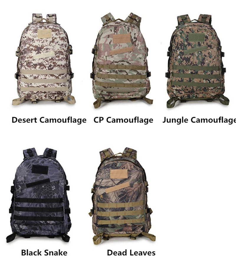 10 Colors Mens' Outdoor Military Tactical Backpack 40L Camouflage Shoulder Bag for Mountain Hiking Hunting Adventure 0.9Kg Only (1)