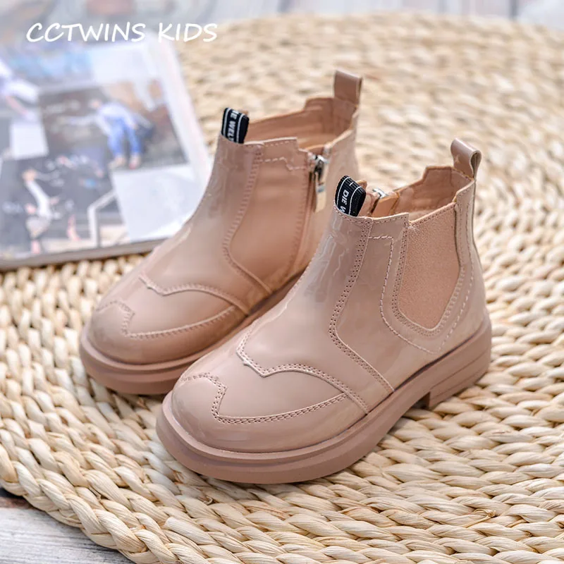CCTWINS/детская обувь; коллекция года; сезон осень-зима; детская обувь из искусственной кожи; Модные ботильоны для малышей; черная обувь на платформе для девочек; FB1668