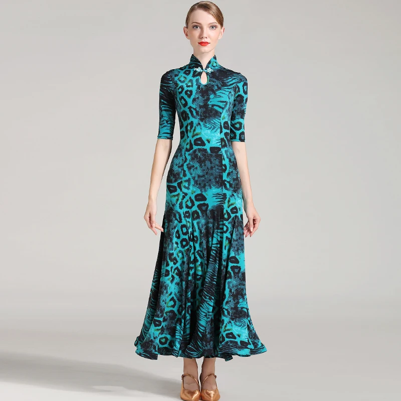Женская, взрослая, Современная юбка для танцев, платье cheongsam, одежда для бальных танцев, для девочек, вальс, танго, танцевальная форма, Бальные Танцевальные Костюмы S7009 - Цвет: see chart