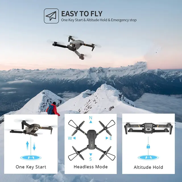 4DRC V4 RC drone 4k WIFI live video FPV 4K/1080P drones with HD 4k Wide Angle profesional Camera quadrocopter dron TOYs 2