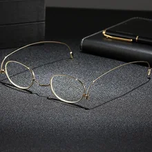 Новые металлические складные очки для чтения, женские бумажные ультратонкие анти-синие очки для чтения, мужские портативные ультралегкие очки для чтения