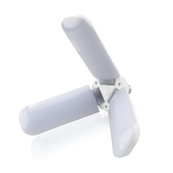 

CLAITE AC85-265V 45W E27 Support Radars Sensor Foldable Fan Blade Angle Adjustable 228LED Light Bulb for Indoor Home Corridor