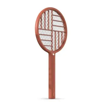 

2 in 1 Foldable Electric Fly Swatter 1200mAh – Rechargeable Bug Zapper Tennis Racket with Safe to Touch Mesh Net