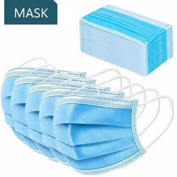 

FastShipping Face mask mascarilas Three-layer Non wove Mask Anti Dust Mouth Mask Windproof FaceMask Mascarilla In Stock 24Hours