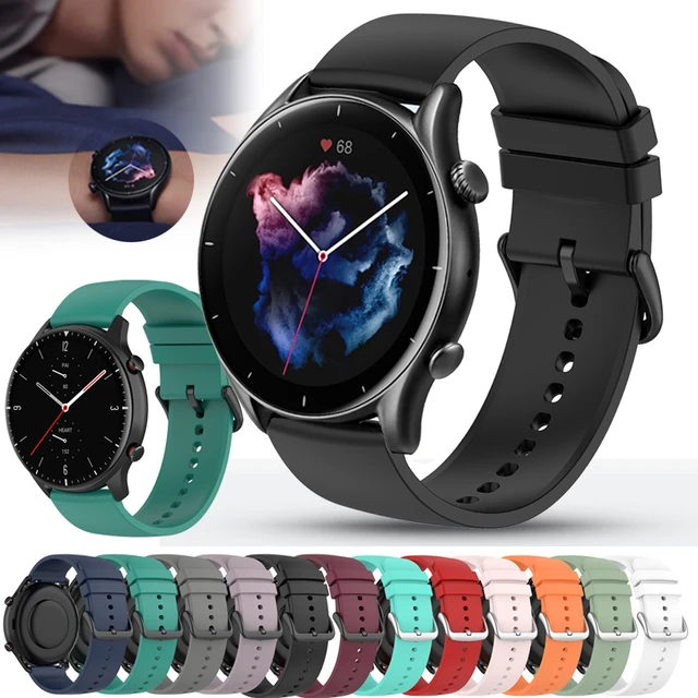 22mm Watch Band For Huami Amazfit GTR 3 Pro GTR3 GTR-3 Strap Silicone  Watchband Wristband Bracelet correa Amazfit gtr 2 2e eSIM - AliExpress