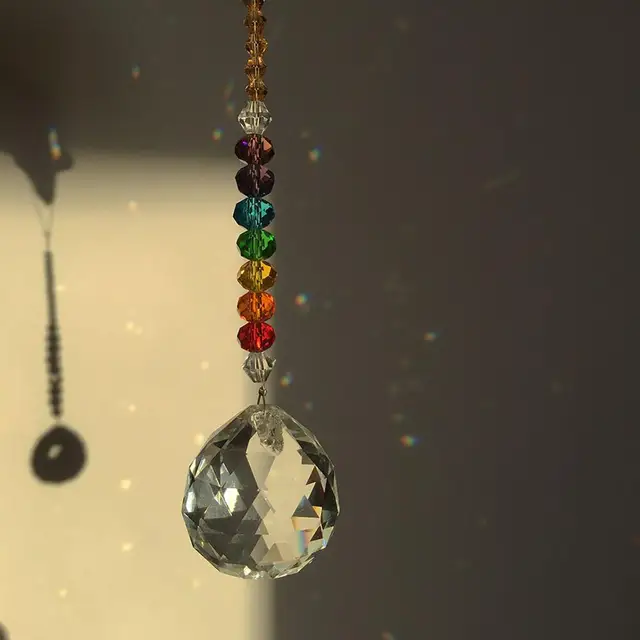 30 Mm -Es Prism Sun Light Catcher, Függő Ablakok Kristályok, Nyári Ajándék, Csakra Alapok Nyolcszögletű Gyöngyök, Hálószoba, Kerti Dekoráció. Rainbow Maker - Image 5