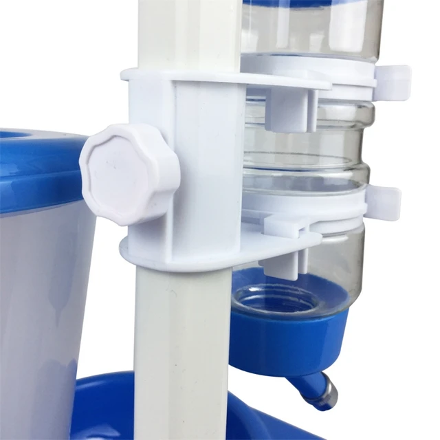 Automatic Pet Drinker Dog Bowls Water Bottles Universal Dog Waterer Feeder 2 in 1 Liftable Dispenser Puppy Supplies Space-saving 6
