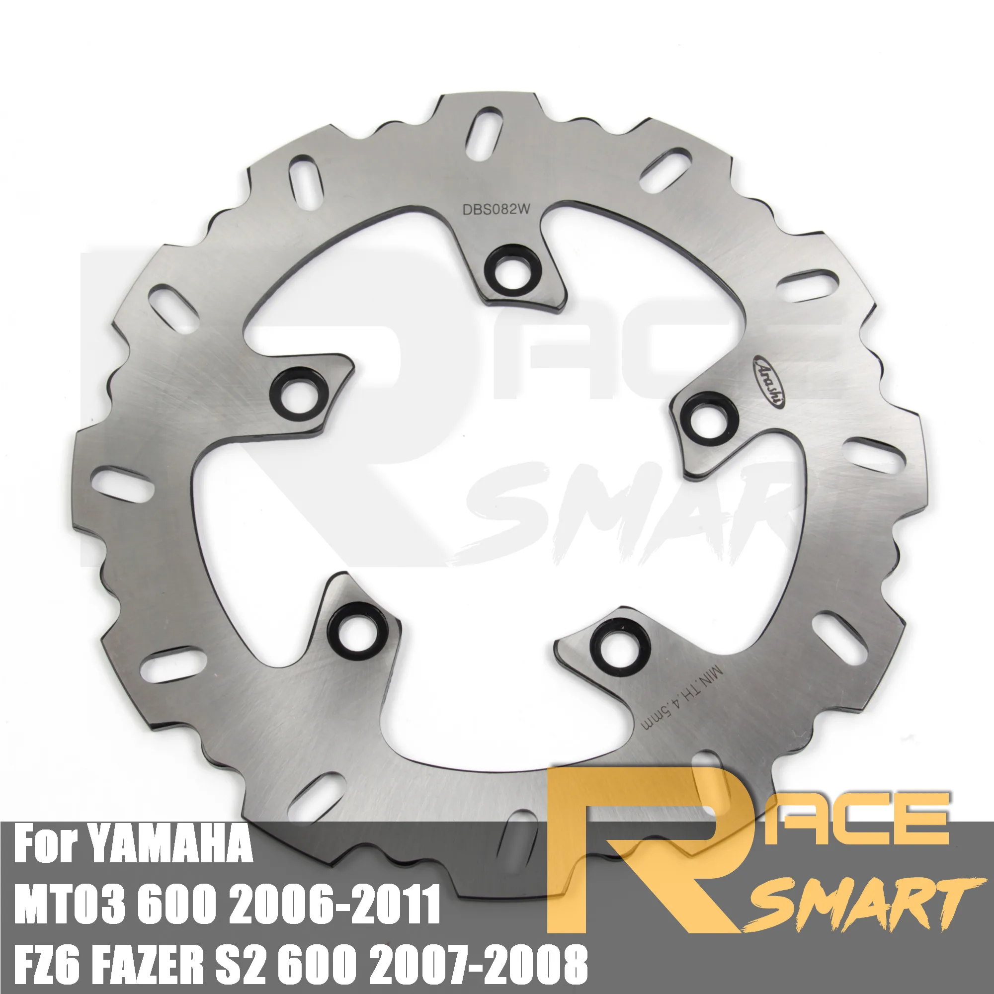 Posteriore Del Motociclo Dischi Freno Per Yamaha Mt03 660 2006-2011 Dischi Freno Rotori Mt-03 Mt 03 2006 2007 2008 2009 2010 2011