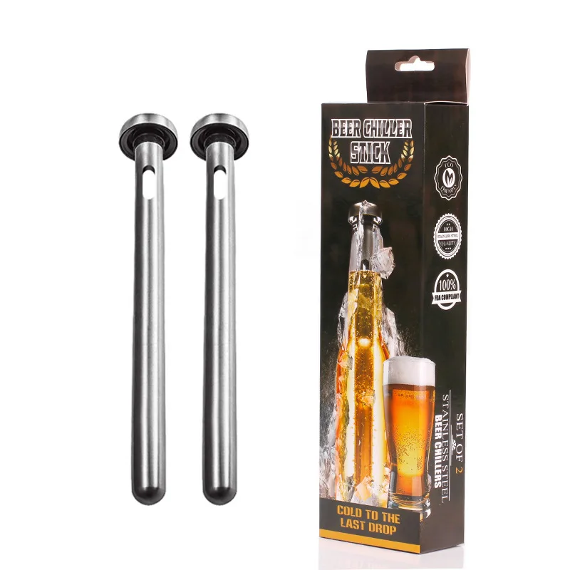 Pack of 2PCS Beer Cooler Wine Chiller for 330ml Bottle Chiller 500ml Beer Bottle Soft Cooler Ice Cube Wine Coolers & Chillers