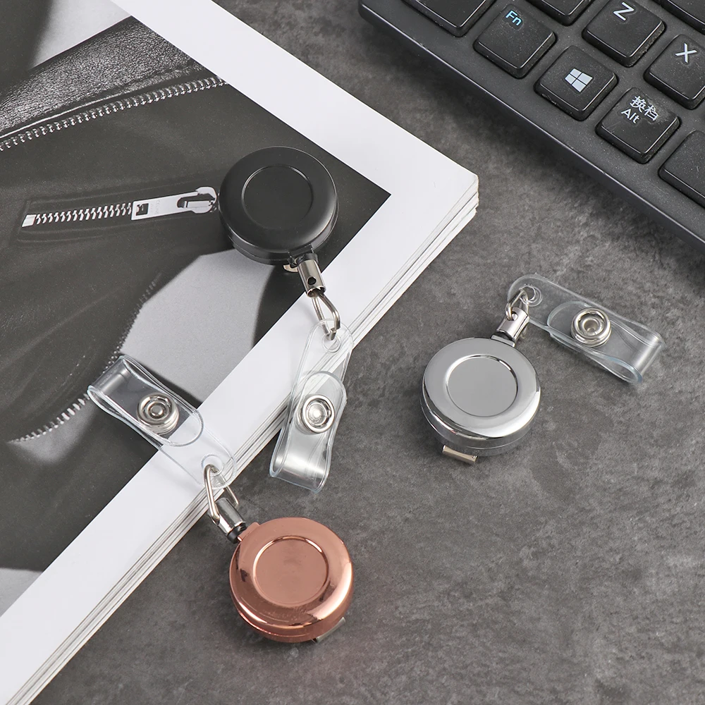 1 قطعة قابل للسحب شارة سحب مشبك معدني قابل للسحب ب...