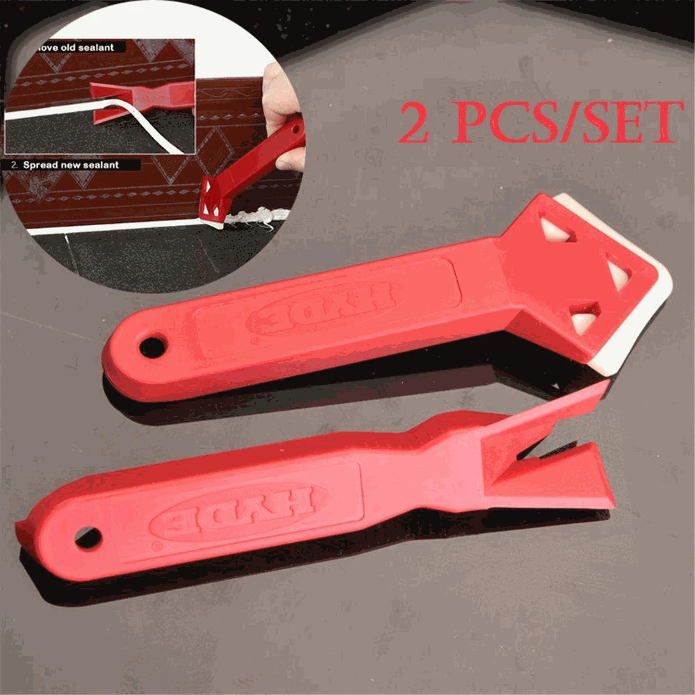

2Pcs/set Home Kitchen Shovel Glass Scraper Glue Angle Scraper Shovel Remove Residual Glue Scraper Beauty Sewing Tools