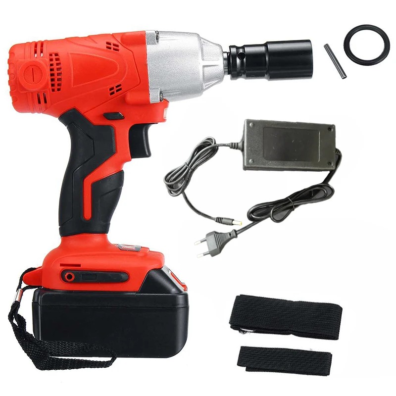 

Cordless Impact Wrenches LED Light Waterproof Drilling Power Tool Charger Durable Tool Parts Accessories no battery