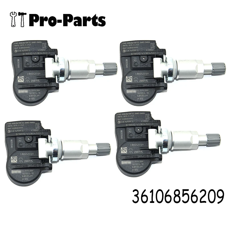 New4PCSsetTPMSTirePressureMonitorSensorForBMW6855539433MHZ