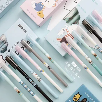 

4 pcs/lot Cartoon Black Cloud Rainbow Gel Pen Signature Pen Escolar Papelaria School Office Supply Promotional Gift