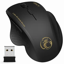 ไร้สายเมาส์คอมพิวเตอร์สำหรับ PC แล็ปท็อป 6 ปุ่ม Optical Mause ERGONOMIC เม้าส์ USB Receiver สำหรับ(China)