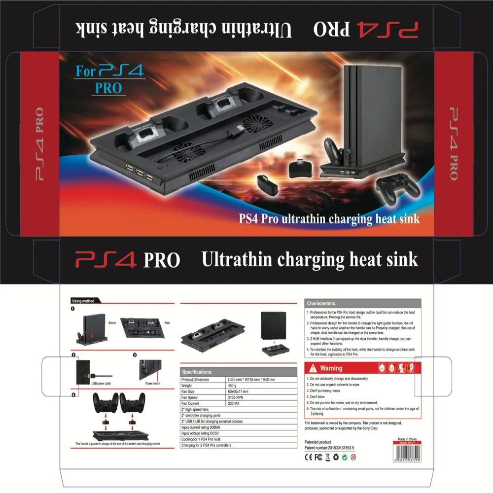 PS4 Pro Вертикальная охлаждающая зарядная подставка P S4 Play станция 4 джойстик Зарядное устройство Док-станция для sony Playstation 4 Pro игры