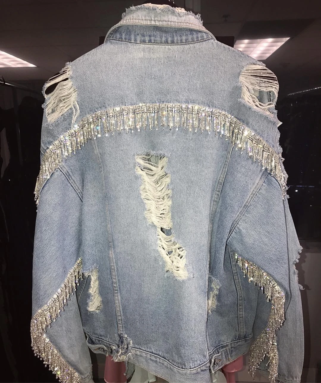 diamond jean jacket