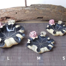 

New Chinese Style Creative Retro Personality Trend Furnishings Ashtray Bar Living Room Club Lotus Ashtray Gift