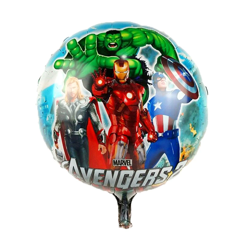 1 шт. большие воздушные шары из фольги «Человек-паук», вечерние украшения для детей «супергерой», «Железный человек» и «Американский капитан», декоративные принадлежности, детские игрушки - Цвет: 18cunlvjurenyuan