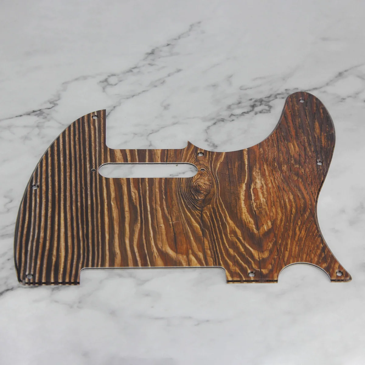 FLEOR дерево цвет Телл палка гвардии гитара защита царапина пластина 3Ply ПВХ с