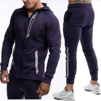 

Brand sporting suit men Suit Men Hoodies Sets Mens Gyms Sportswear Jogger Suit Male Tracksuit sets Hoodies+Pants Men's clothing