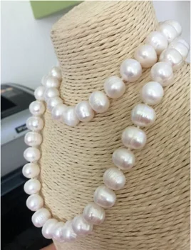 

classic12-13mm south sea baroque white pearl necklace 38"925silver