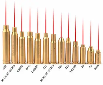 

Red Dot Laser Brass Boresight CAL Cartridge Bore Sighter For Adjustment Scope Hunting accessories