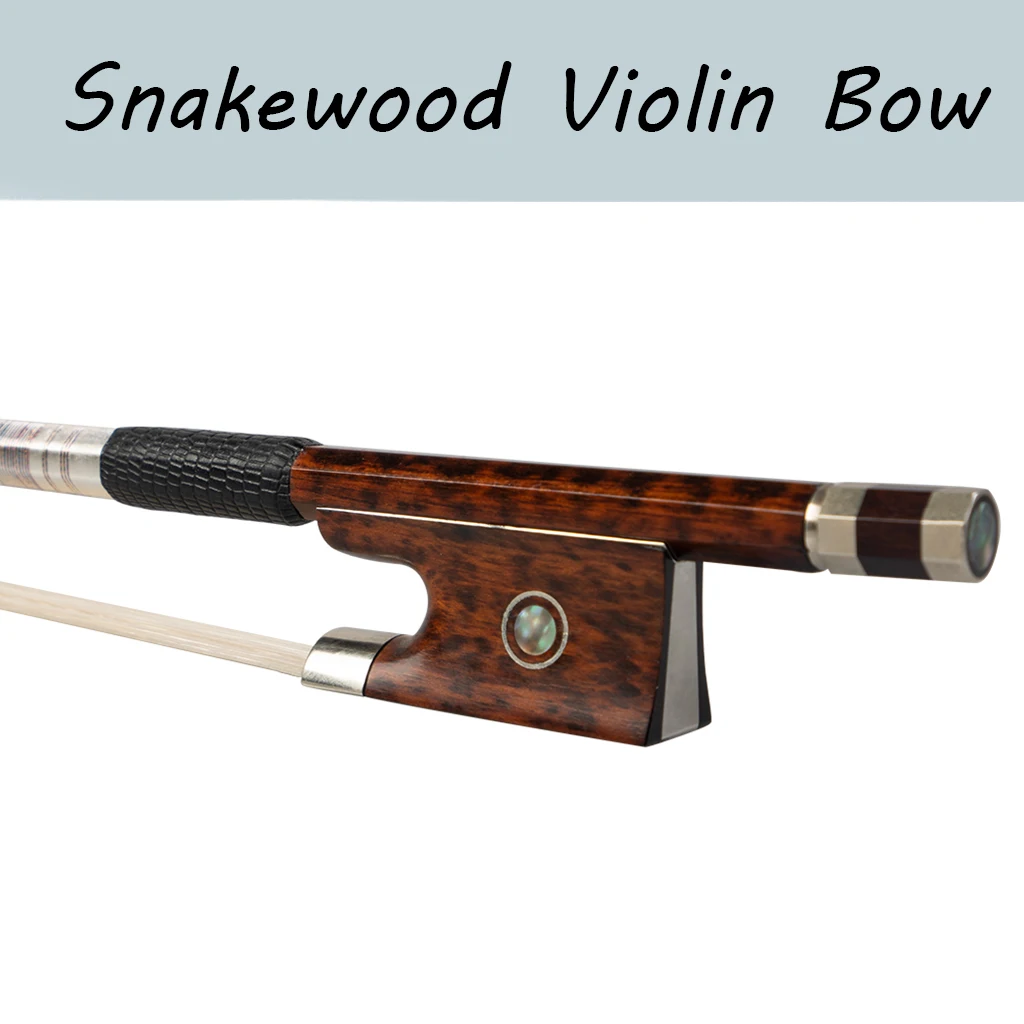 

Advanced 4/4 Violin Bow Snakewood Fiddle Bow W/Snakewood Frog Well Balance