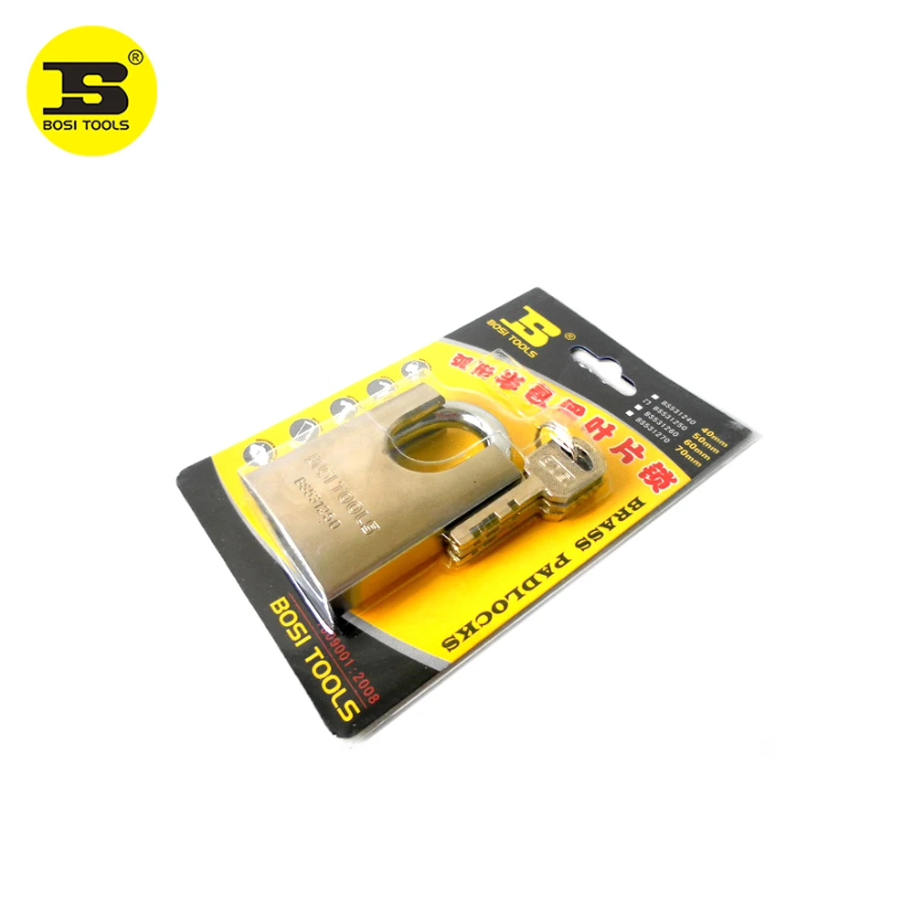 BOSI 50mm Brass Padlock Master Lock With 4PC Keyspadlocks with master
