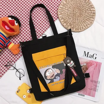 

Backpacks for Women 2020 Summer New Casual Cartoon Print Canvas Backpacks Female Students School Shoulder Bags