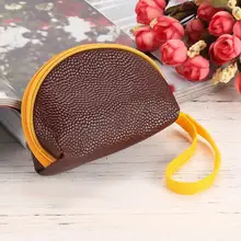 Модный женский милый однотонный кошелек на молнии с 1 основным отделением для денег, карт, монет, ключей и т. Д