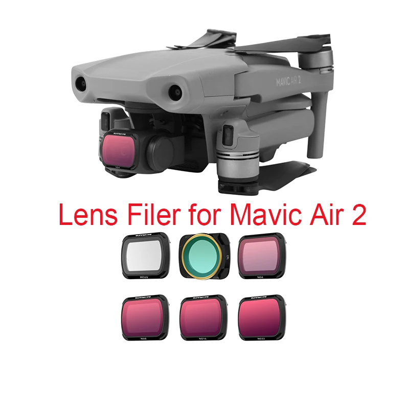 Фильтр для камеры Mavic Air 2 MCUV CPL ND4 ND8 ND16 ND32 ND/PL фильтры DJI аксессуары объектива дрона |