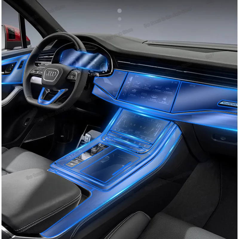Lsrtw2017 transparent anti scratch tpu film for audi q7 ...