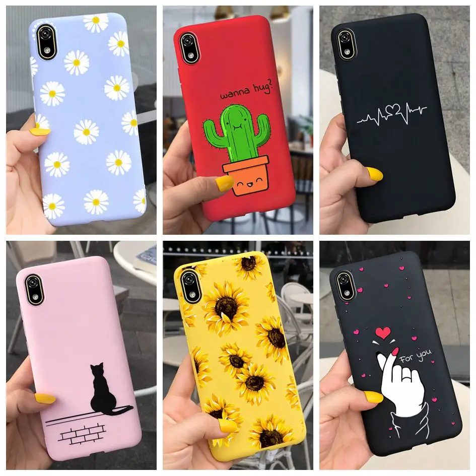 Fashionable Daisy Love Heart Candy Cover - Soft Phone Case