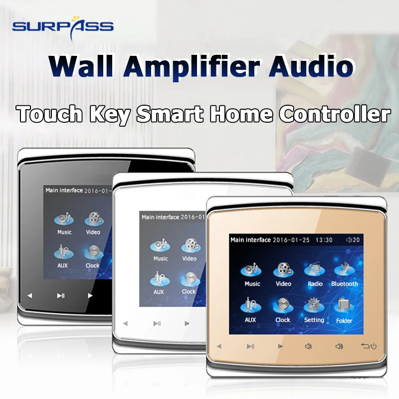  Wall Amplifier Audio Theater Cinema System Touch Key Smart Home Controller Home Office Hotel Wall A - 4000130252959