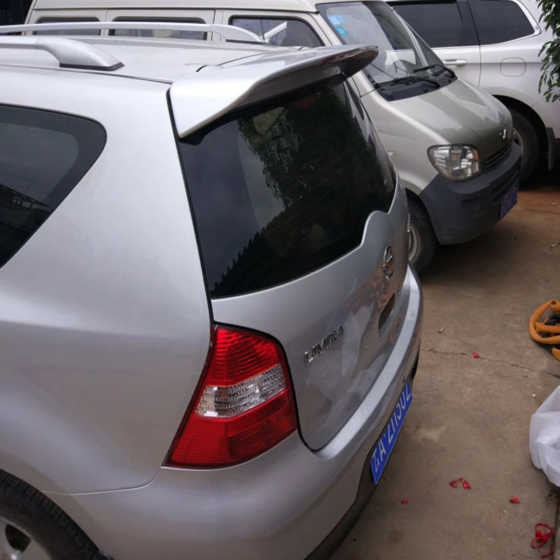 

For Nissan Livina Spoiler High Quality ABS Material Car Rear Wing Primer Color Rear Spoiler For Nissan Livina Spoiler 2006-2012