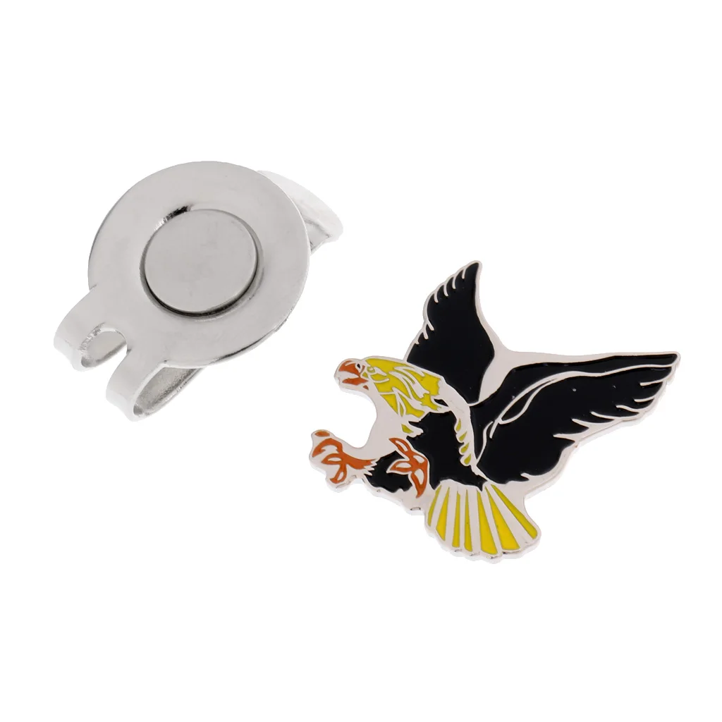 Portable Lightweight Cool Eagle Alloy Golf Marker Magnetic With Hat Clip Golfer Gift Golf Accessories Hat decoration