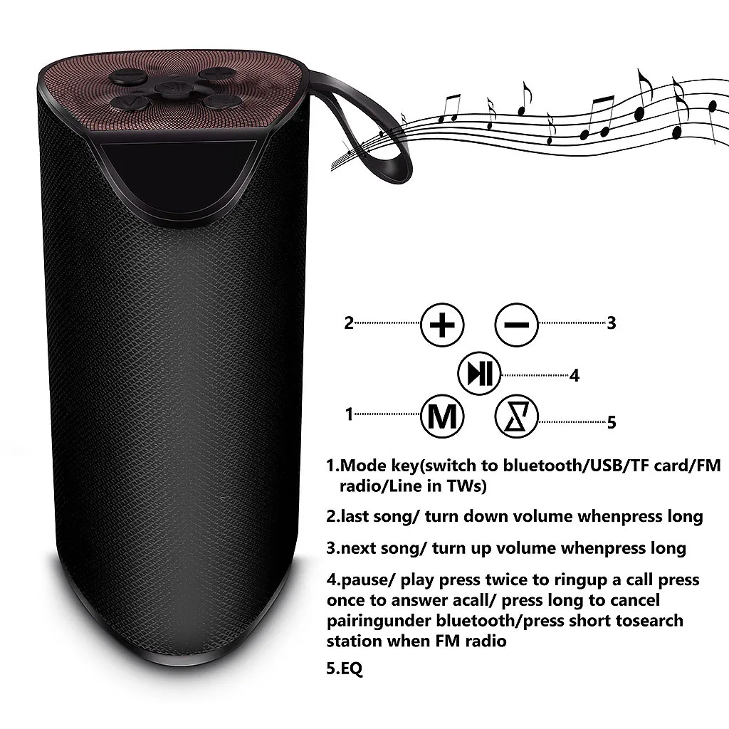 Hifi Sup-er бас Bluetooth динамик портативный беспроводной динамик Usb Радио Fm Mp3 стерео открытый динамик#10