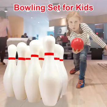 

Kids Bowling Set Includes 10 Pins And 2 Balls Perfect Bowling Set With Storage Box Gifts For Children Indoor Outdoor Games Toys