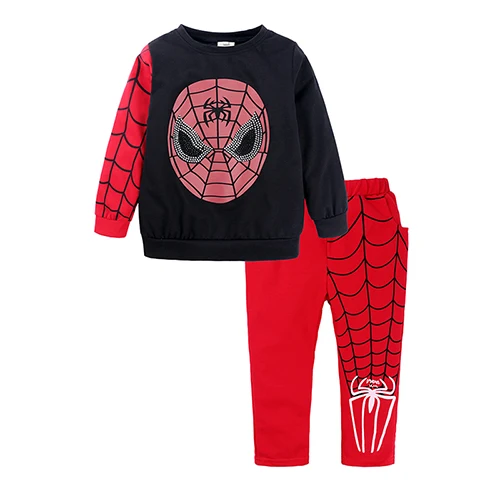 Комплект одежды для мальчиков с человеком-пауком, хлопковый спортивный костюм, детский модный мужской костюм для косплея, детский спортивный костюм с маской, TZ677 - Цвет: Style 013