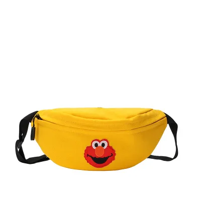 

Cute Canvas Waist Packs 2019 Girls Cartoon Animal Chest Shoulder Bag Children Solid Color Women Fanny Bags Casual Crossbody Pack