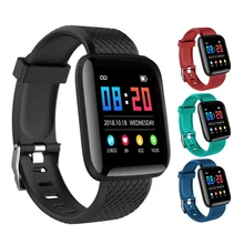 Smart Bracelet 1.3inch Color Screen IP67 Waterproof Heart Rate Blood Pressure Monitoring Track Movement Sport Pedometers116plus