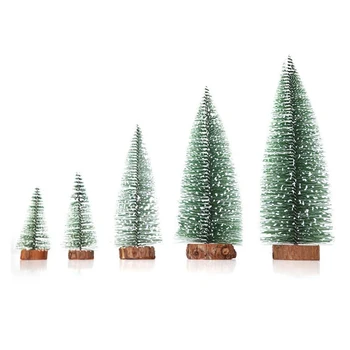 

5Pcs/Bag/Simulation Pine Needle Mini Christmas Tree/XMAS Decor/Home Desktop Decorations/Festival Atmosphere Scene Arrangement