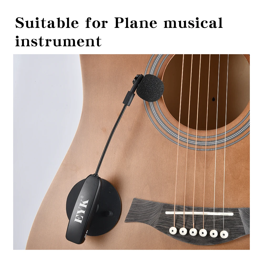 Беспроводной приборный микрофон EYK UHF, конденсаторный микрофон на ...