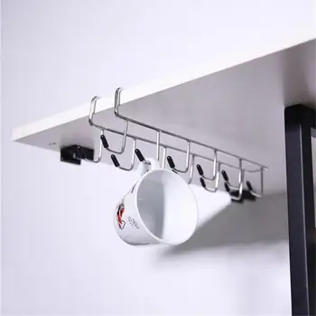 

Cupboard Hanger Kitchen Tool Towel Chest Hook Closet Hanging Cup Drainer Wardrobe Clothing Stainless Steel Storage Hook