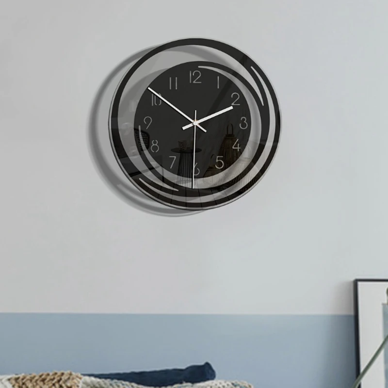 Creative Home Living Room Decoration Acrylic Wall Clock Explosion Models Minimalist Nordic Style Transparent Clock Home Decor modern wall clock