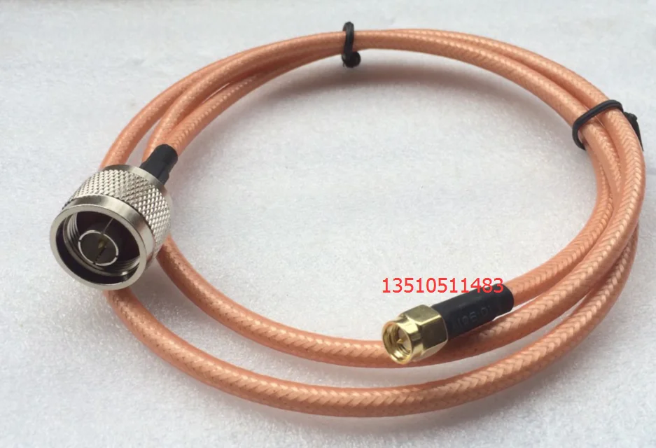 

N/SMA-JJ Industrial Grade RG142 RF Feeder High Frequency N/SMA Double Male Analyzer Line L16 to SMA Line