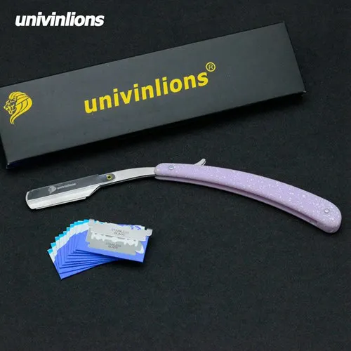 B-2-C 10blades Univinlions ABS пластиковая Мягкая Ручка Складная острое лезвие бритва палка для мужчин и женщин для бритья нож борода лицо область подмышек тело - Цвет: B-2-C 10blades