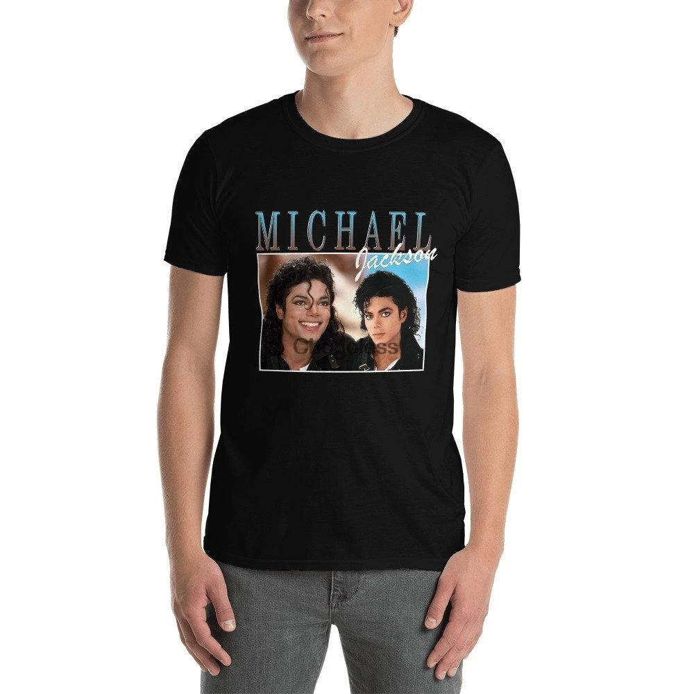Michael Jackson T Shirt Legend Retro Casual Unisex | Мужская одежда